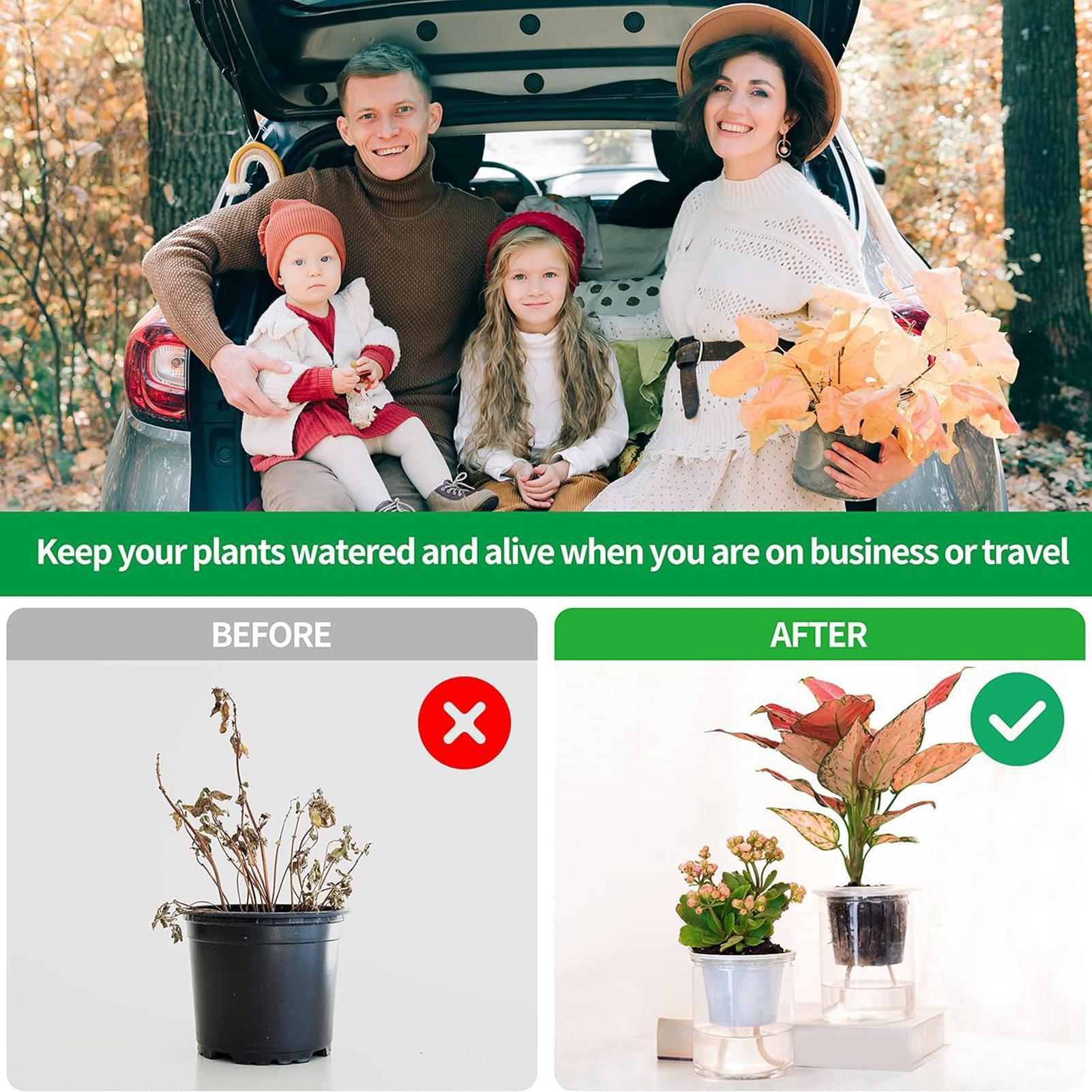 Self-Watering Planter - Tali Penyiraman Otomatis 2-Piece Untuk Tanaman,