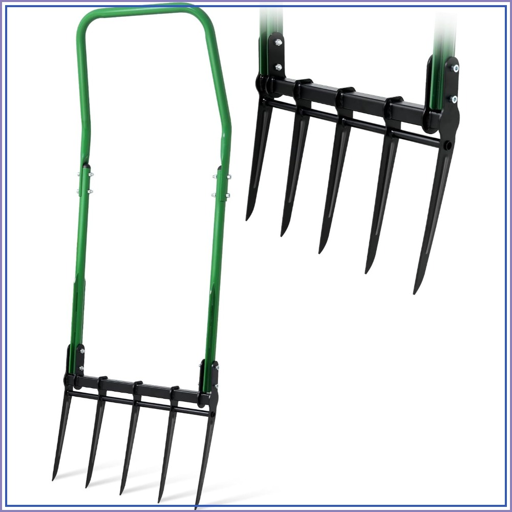 Gardening Tools For Digging - Garpu Kebun 5-Gigi Tugas Berat, Garpu