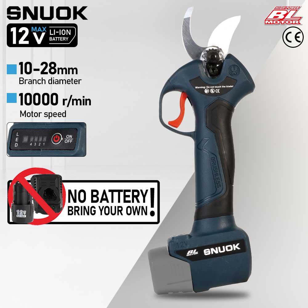 Gardening Tools Scissors - SNUOK 12V Gunting Pemangkas Listrik Tanpa