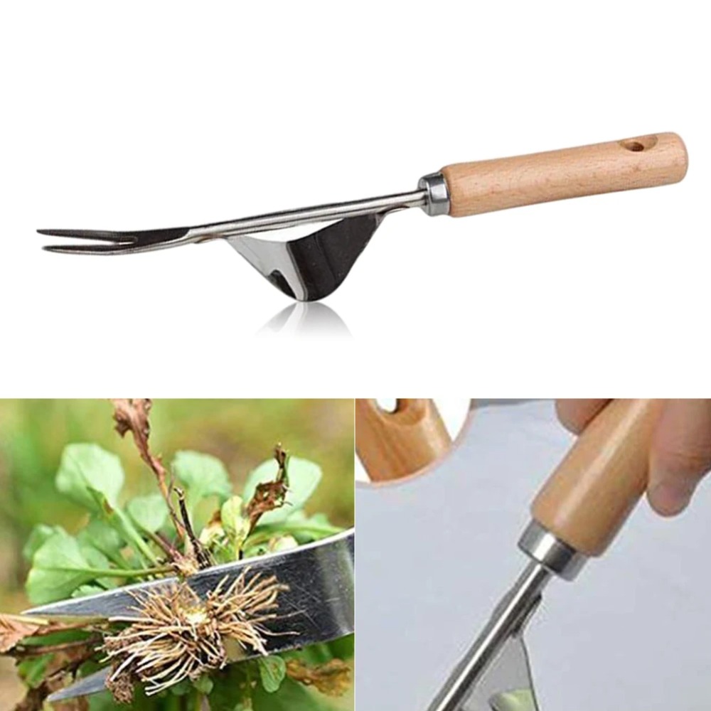 Gardening Tools To Remove Weeds - 1 buah pegangan kayu besi tahan
