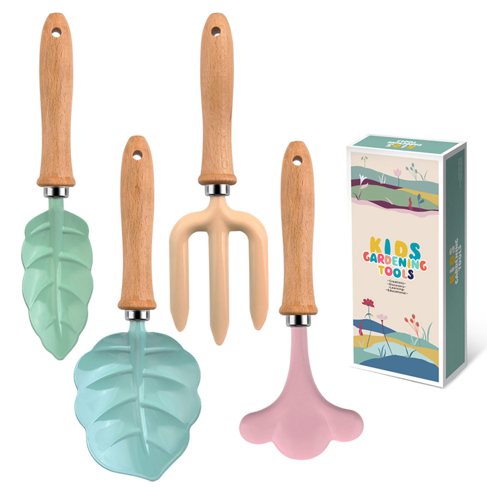 Gardening Tools Set Gift - Set alat tukang kebun kecil, warna-warni
