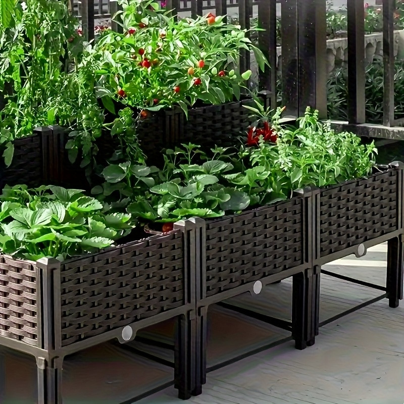 Self-Watering Planter - Kotak Tanam Terangkat, Wadah Tanam Bunga