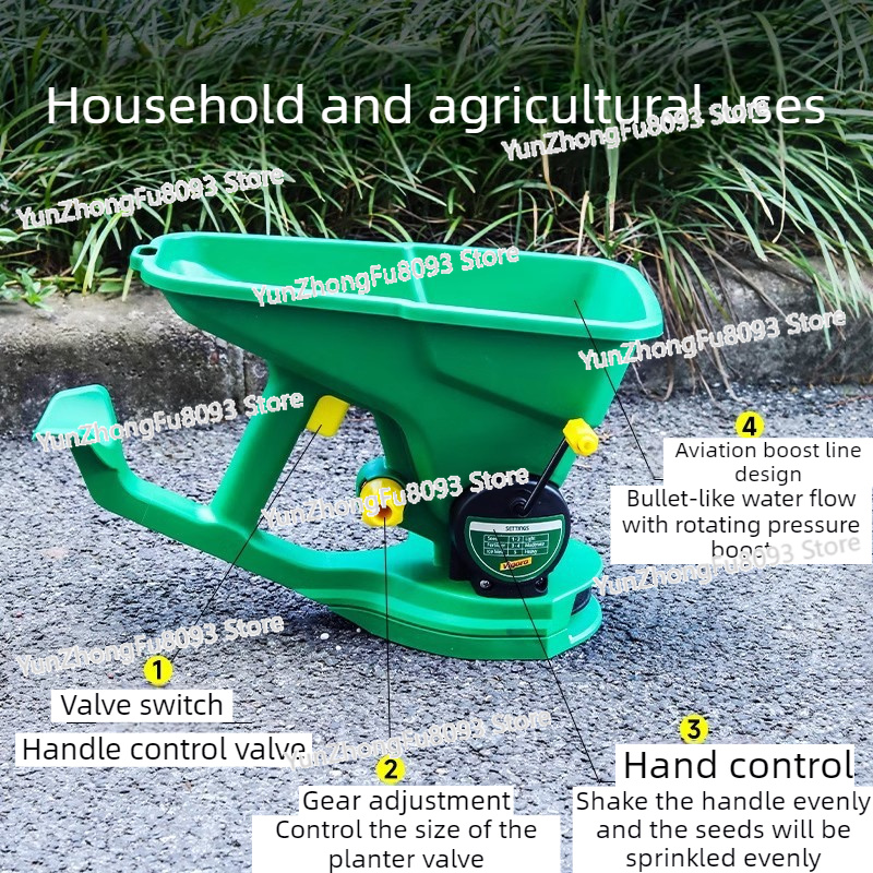 Alat Penabur Pupuk dan Benih R - Grass Seed Spreader ulasan dan harga