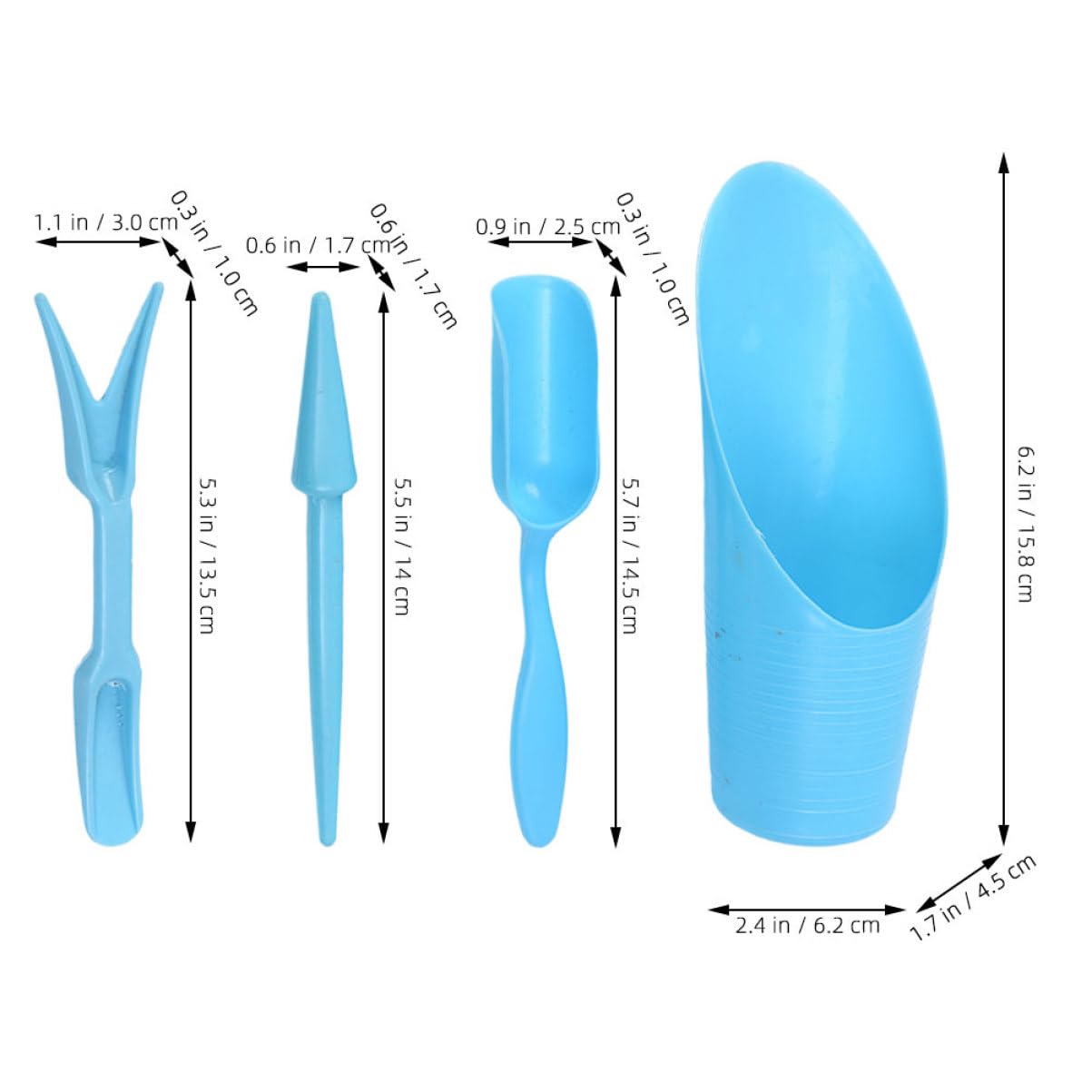 4 buah/set, ember plastik taha - Gardening Tools Combo ulasan dan harga
