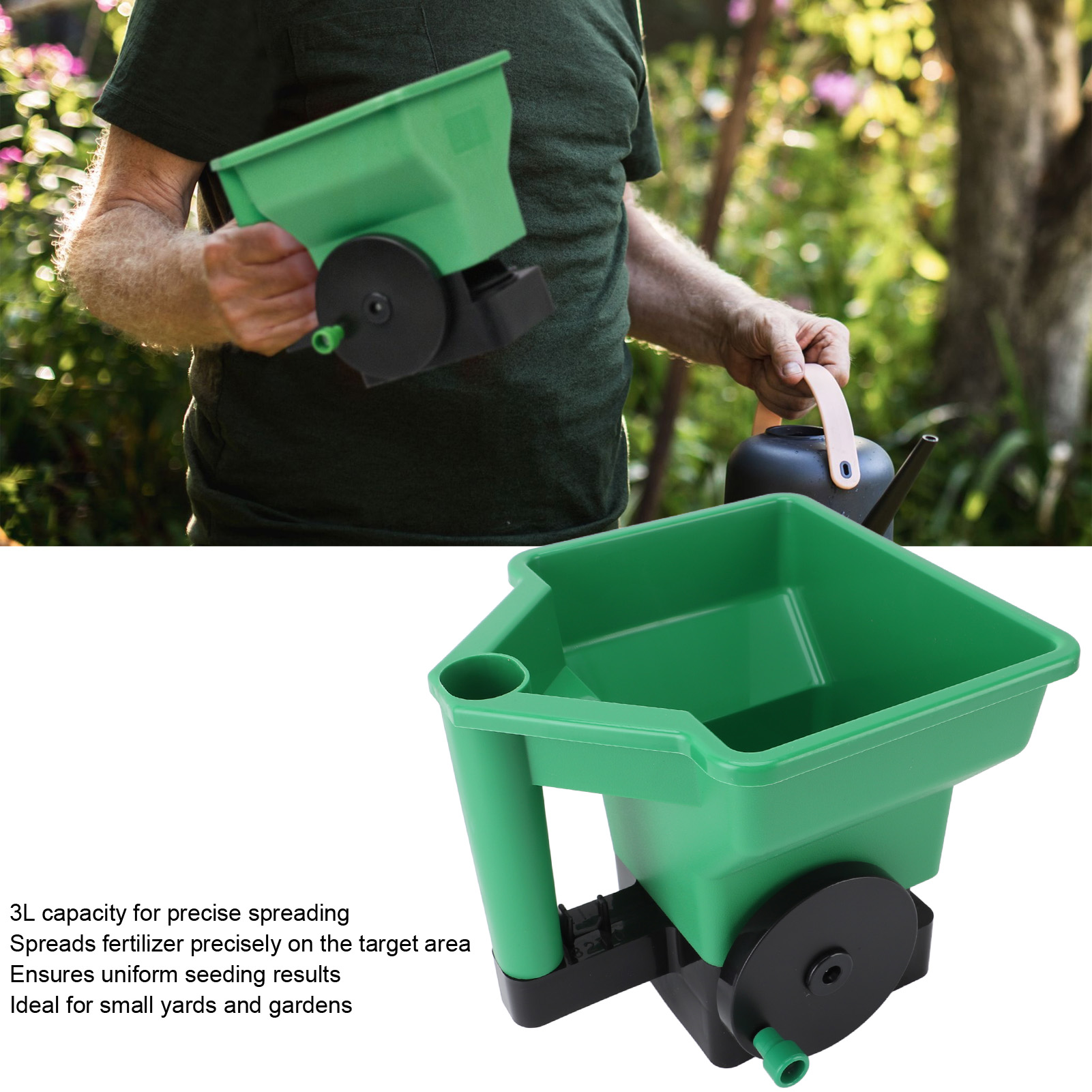 Penyebar Rumput Penyebar Tanga - Grass Seed Spreader ulasan dan harga