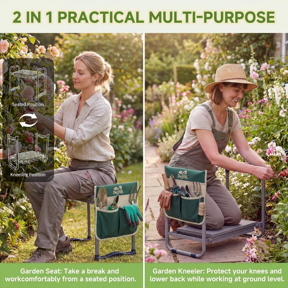 Kursi Lipat Taman Tugas Berat  - Gardening Tools For Seniors ulasan dan harga