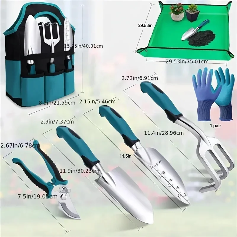 7PCS Set Peralatan Taman Tahan - Gardening Tools Set Gift ulasan dan harga