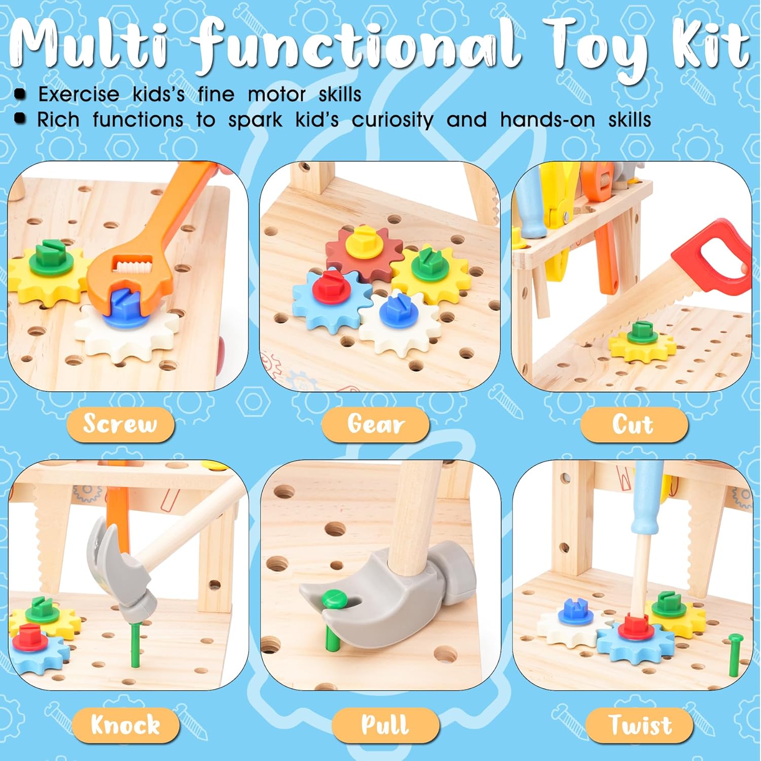 Bangku Perkakas Kayu untuk Ana - Gardening Tools For Kids ulasan dan harga