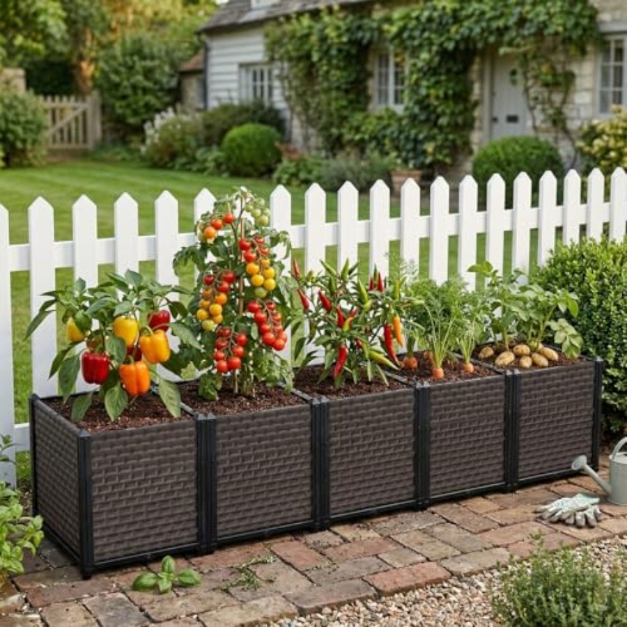 Kotak Penanam Tanaman Persegi  - Self-Watering Planter ulasan dan harga