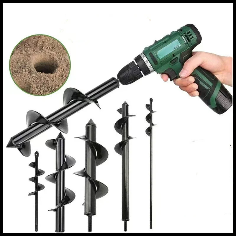 Mata bor Spiral Auger bumi 10x - Gardening Tools For Digging ulasan dan harga