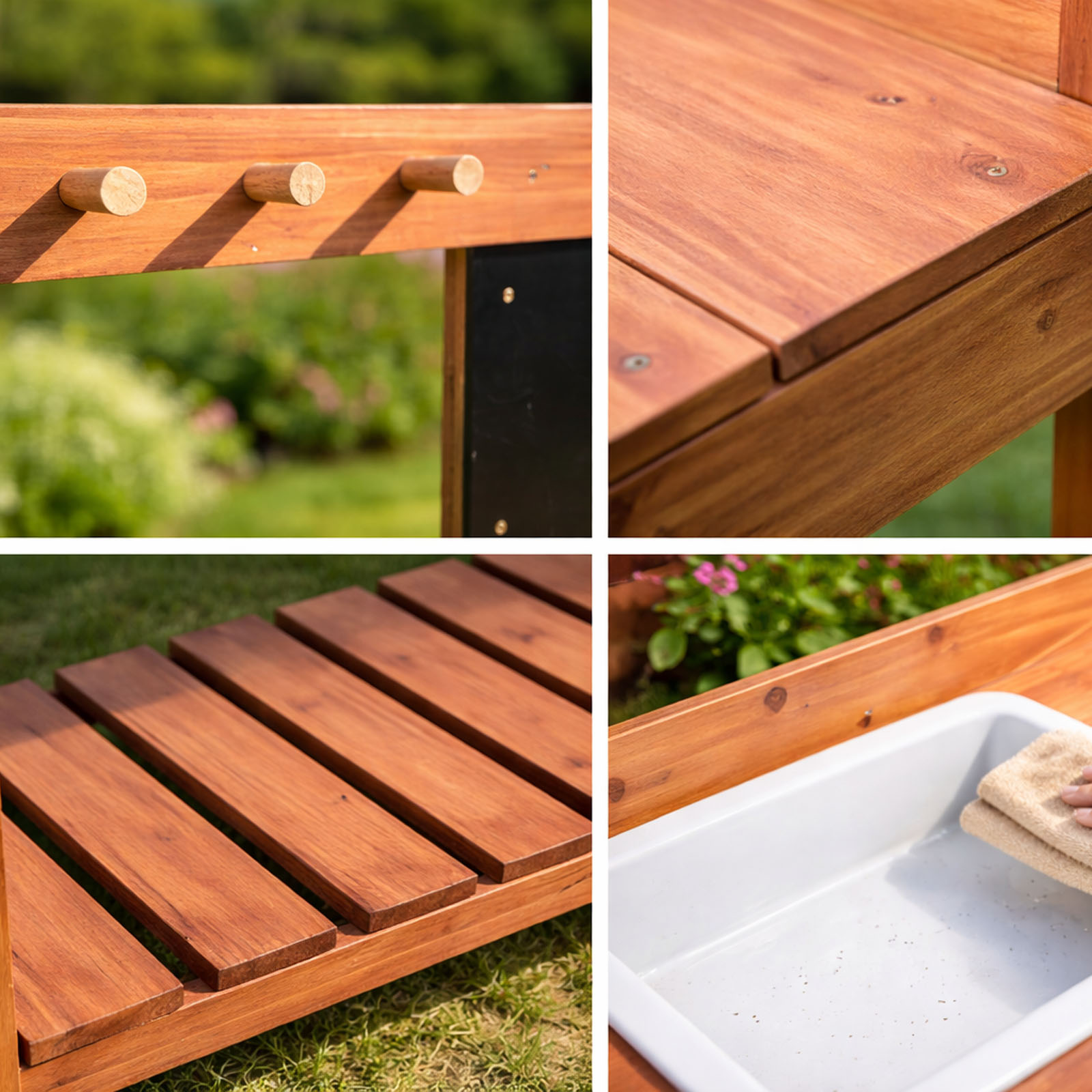 Meja Pot Tanam Kayu untuk Anak - Gardening Tools For Kids ulasan dan harga