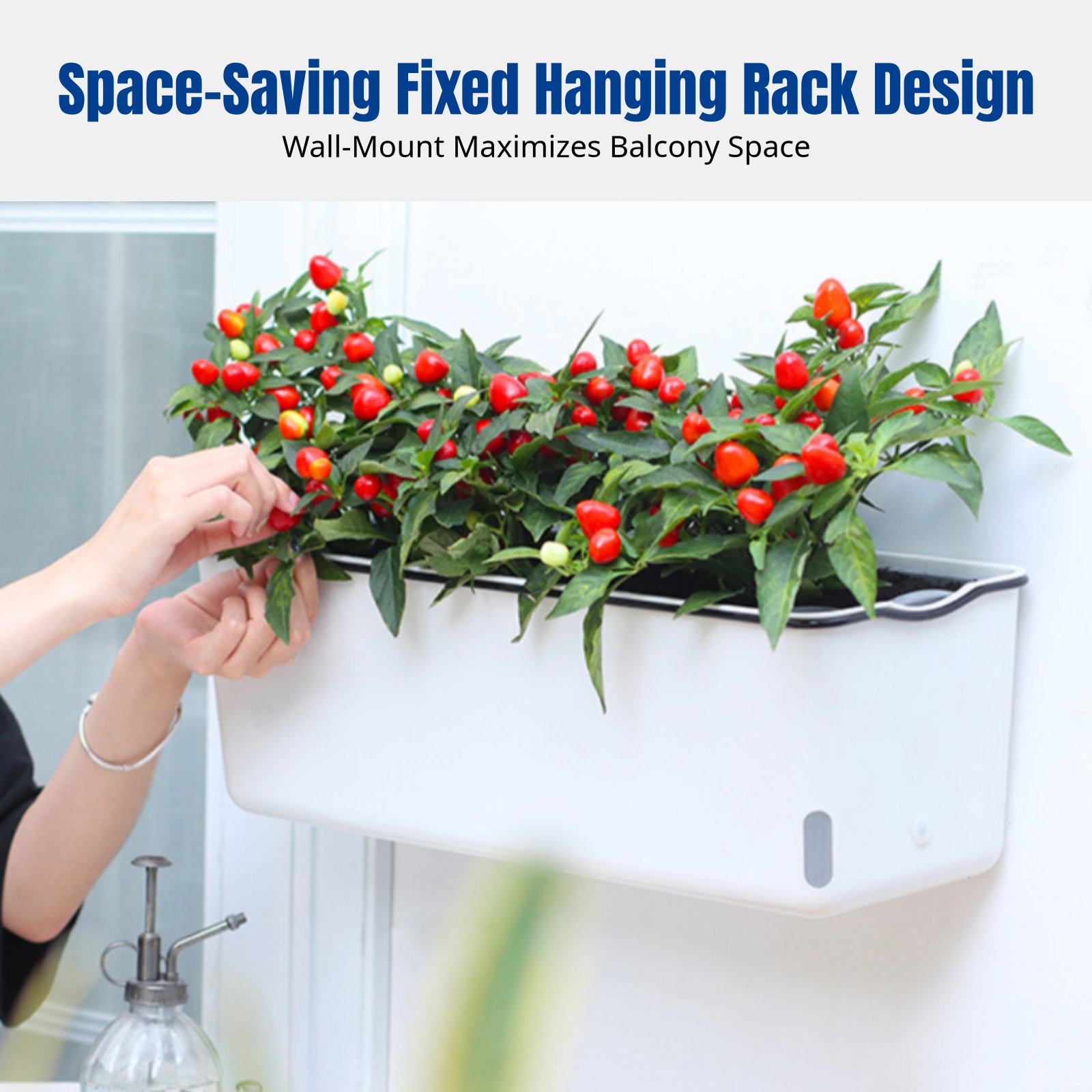 Pot Bunga Gantung Balkon Perse - Self-Watering Planter ulasan dan harga