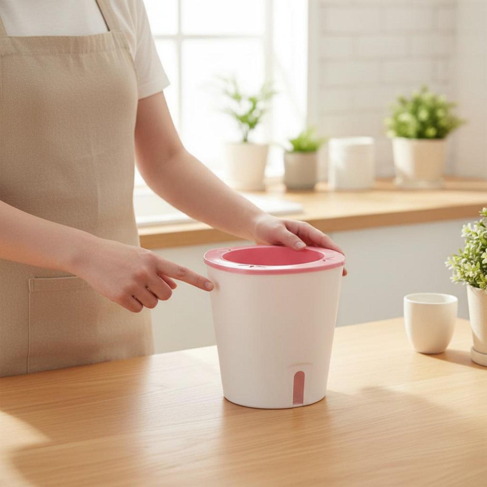 Pot Penyiram Otomatis Ukuran B - Self-Watering Planter ulasan dan harga